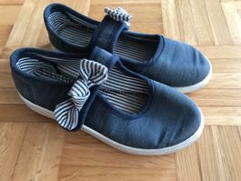 Stoffschuh Ballerina von Nelli Blu Grösse 32 blau