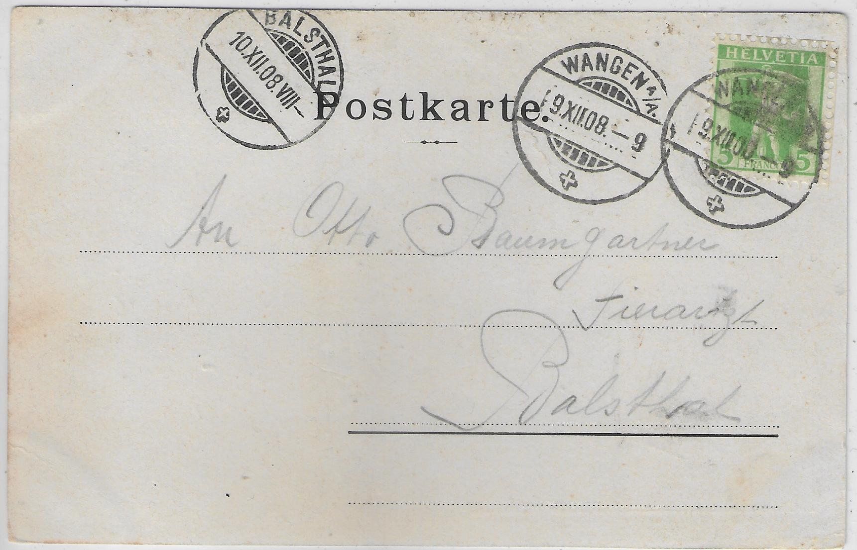 Cartes postales: Wangen a. Aare - Neues Schulhaus – Défectueux à Ettingen par Kartenplanet 1