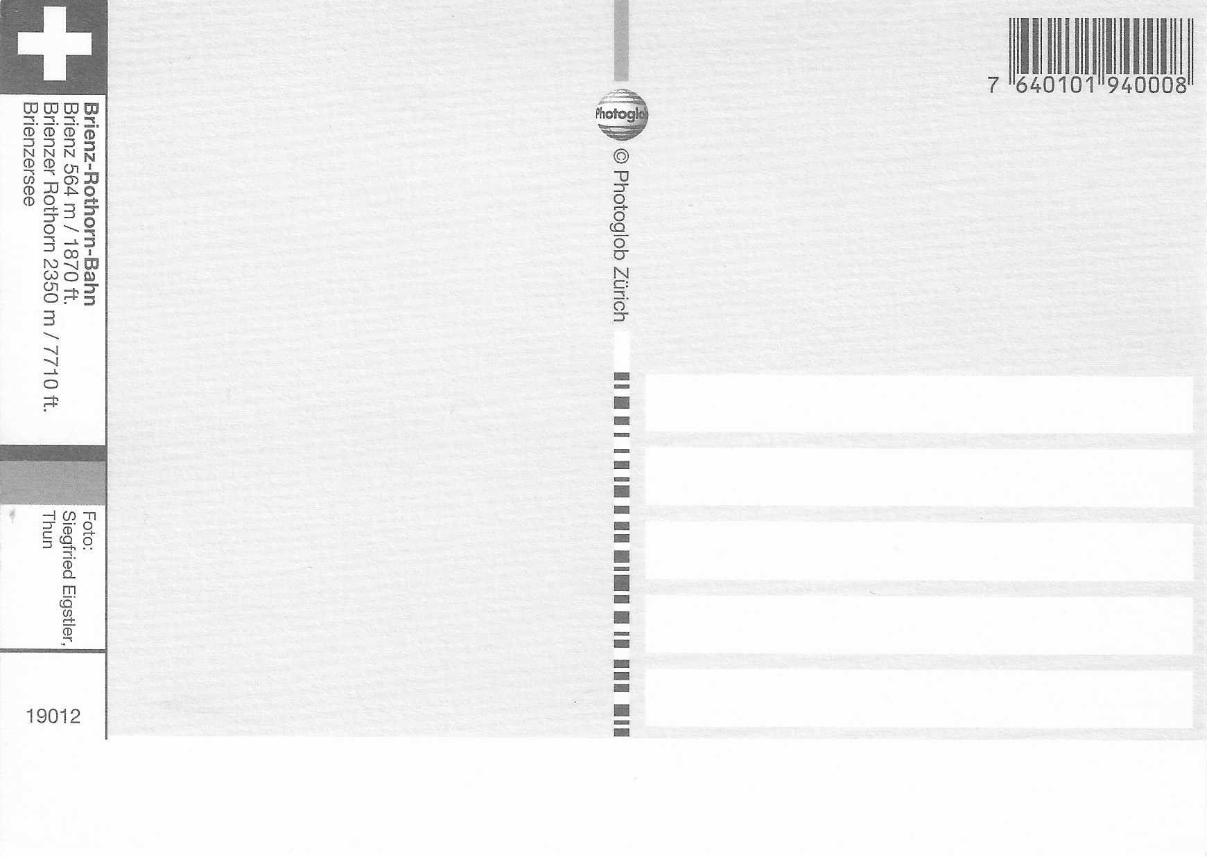Cartoline postali: Brienz-Rothorn-Bahn – Nuovo (secondo la descrizione) da Rothrist venduto da Stranglehold 1
