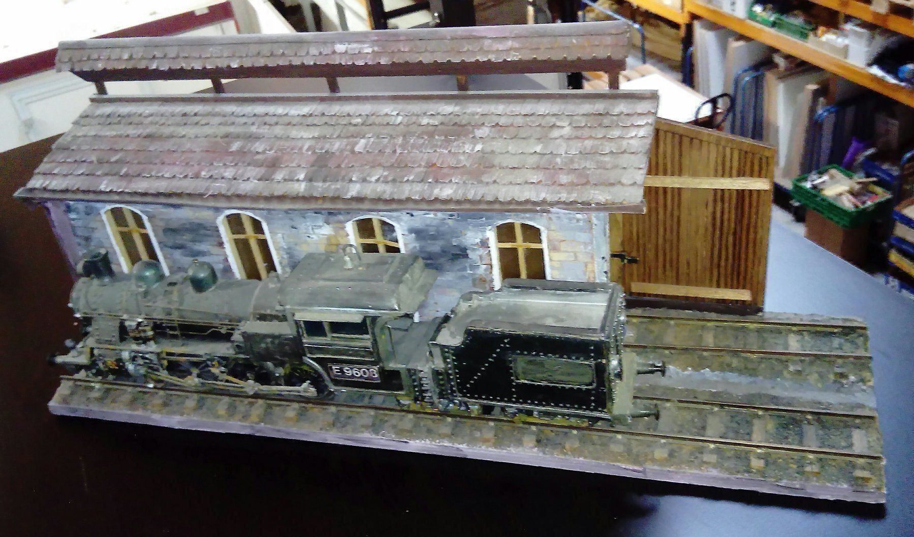 Cartoline postali: Bahnhof mit Lokomotive – Nuovo (secondo la descrizione) da Grüningen venduto da SaSiSo 1
