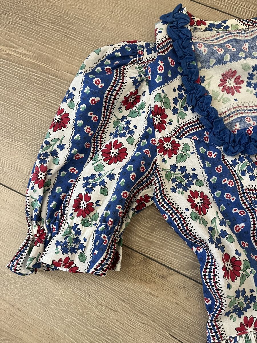 Vestiti: Kleid Blumenmuster blau/rot Grösse S – Usato da Koelliken venduto da Bella-Rosa_60 4