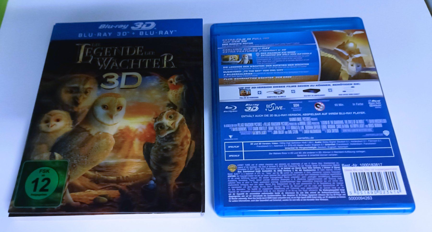 Tutti i DVDs: Die Legende der Wächter - 3D Blu-ray + Blu-ray – Usato da Köniz venduto da Movieportal007 2