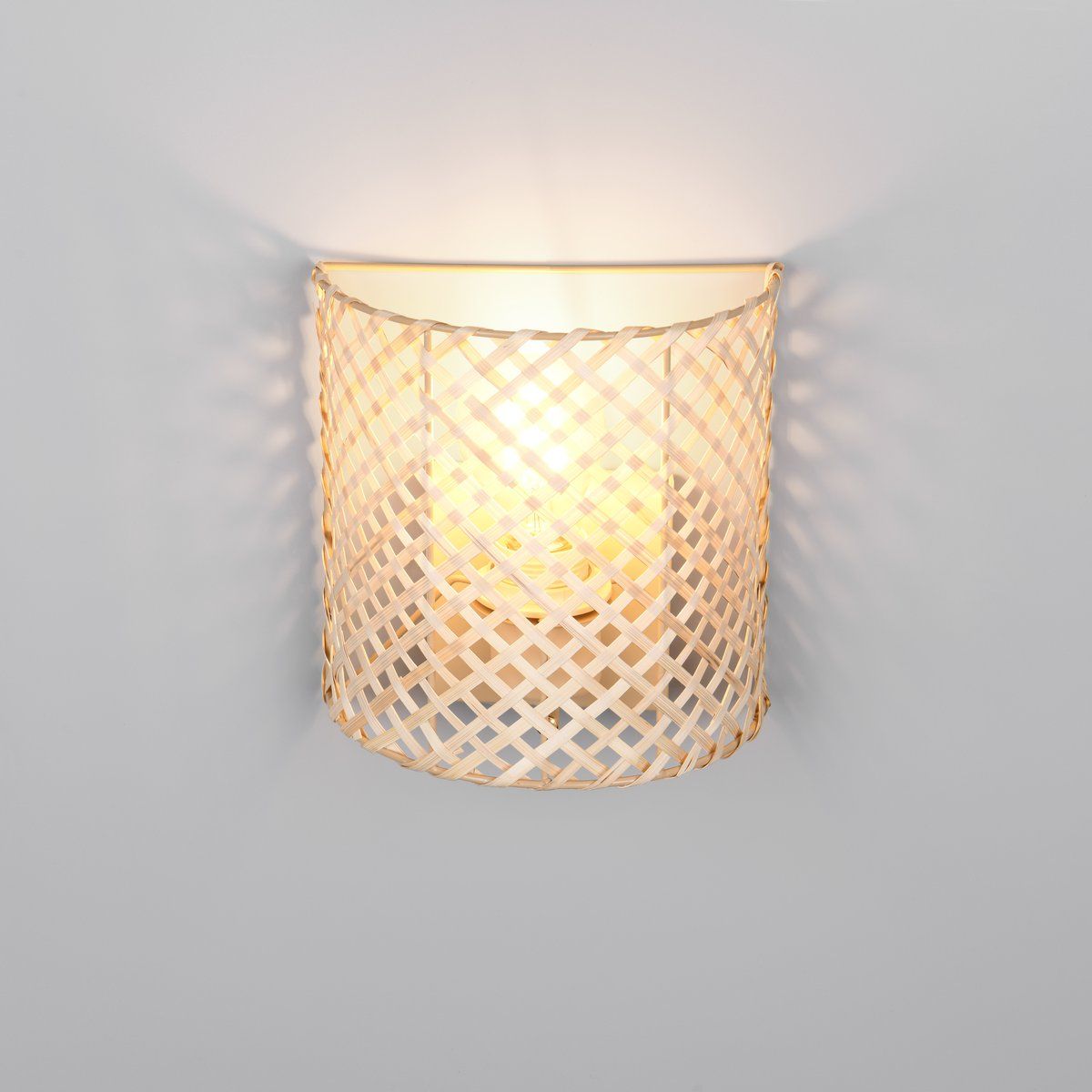 Lampade: Wandleuchte, Bambusgeflecht, 19 cm Höhe – Nuovo (secondo la descrizione) da Kreuzlingen venduto da Smart-Light 3