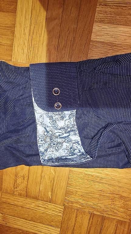 Camicie: Chemise bleue a point blanc  – Usato da Cernier venduto da seb_lqc6 2