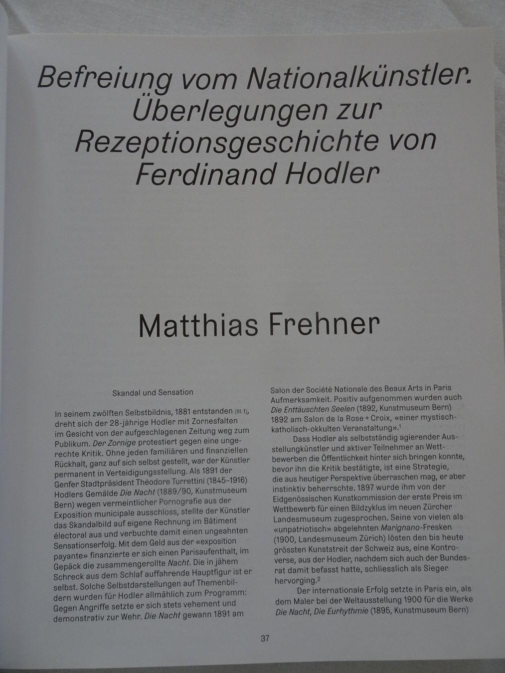 Libri: Hodler - Aktuelle Blicke auf eine Ikone – Usato da männedorf venduto da purzelchen 2