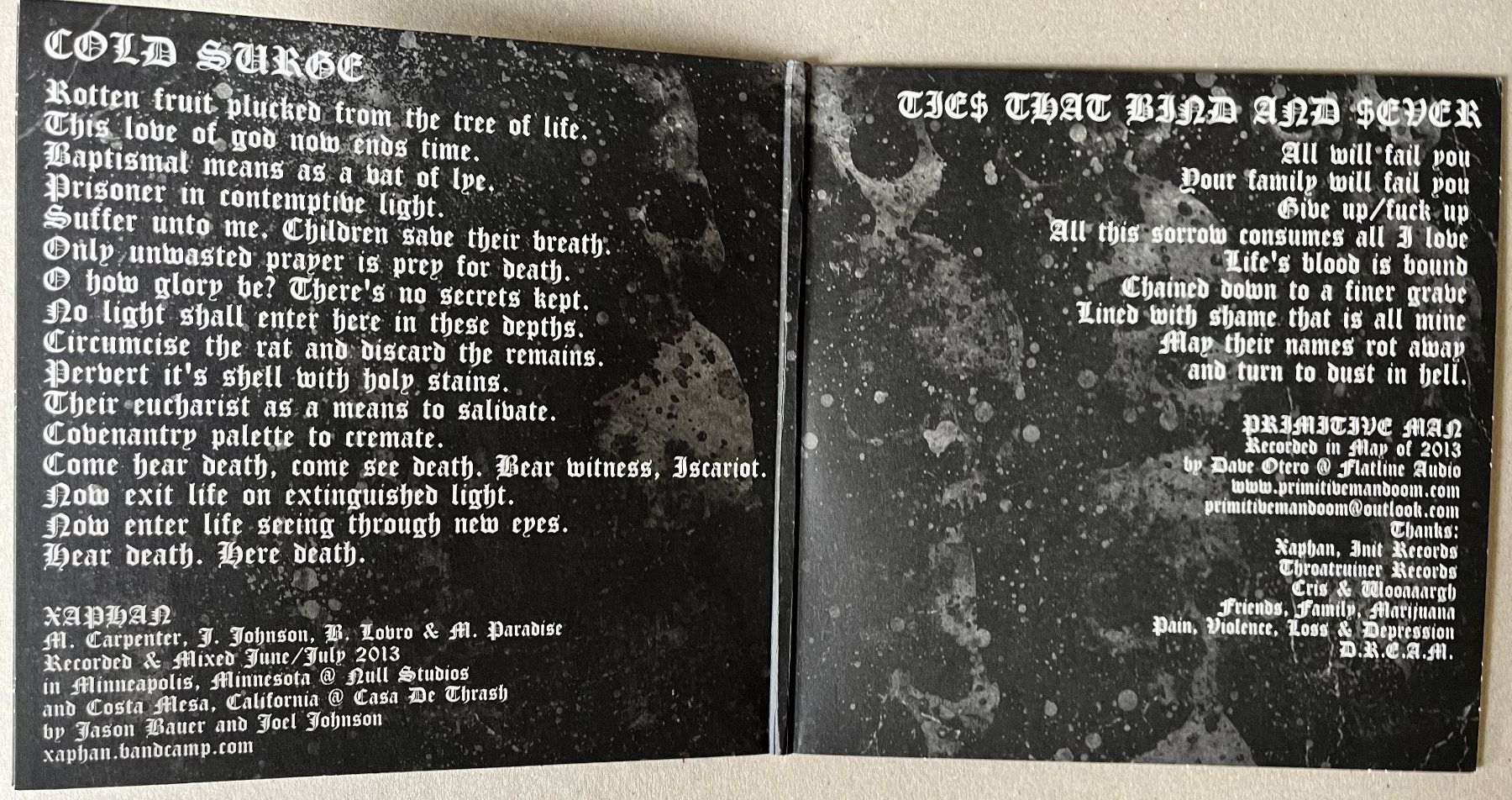 Vinyles: Primitive Man / Xaphan – Split 7" Sludge Grind Hardcore – Neuf (Voir description) à Berneck par rye7778 2