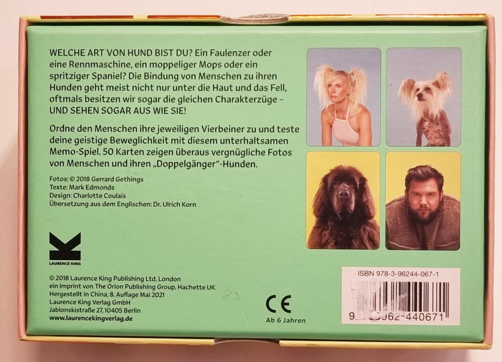 Memory SIEHST DU AUS WIE DEIN HUND? Hund und Besitzer finden (Neu ...