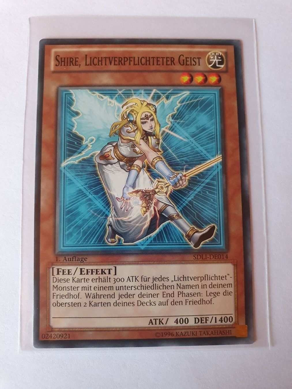 Yugioh Carte collezionabili: Yugioh Shire, lichtverpflichteter Geist – Usato da Oberdorf BL venduto da BaldenEagle