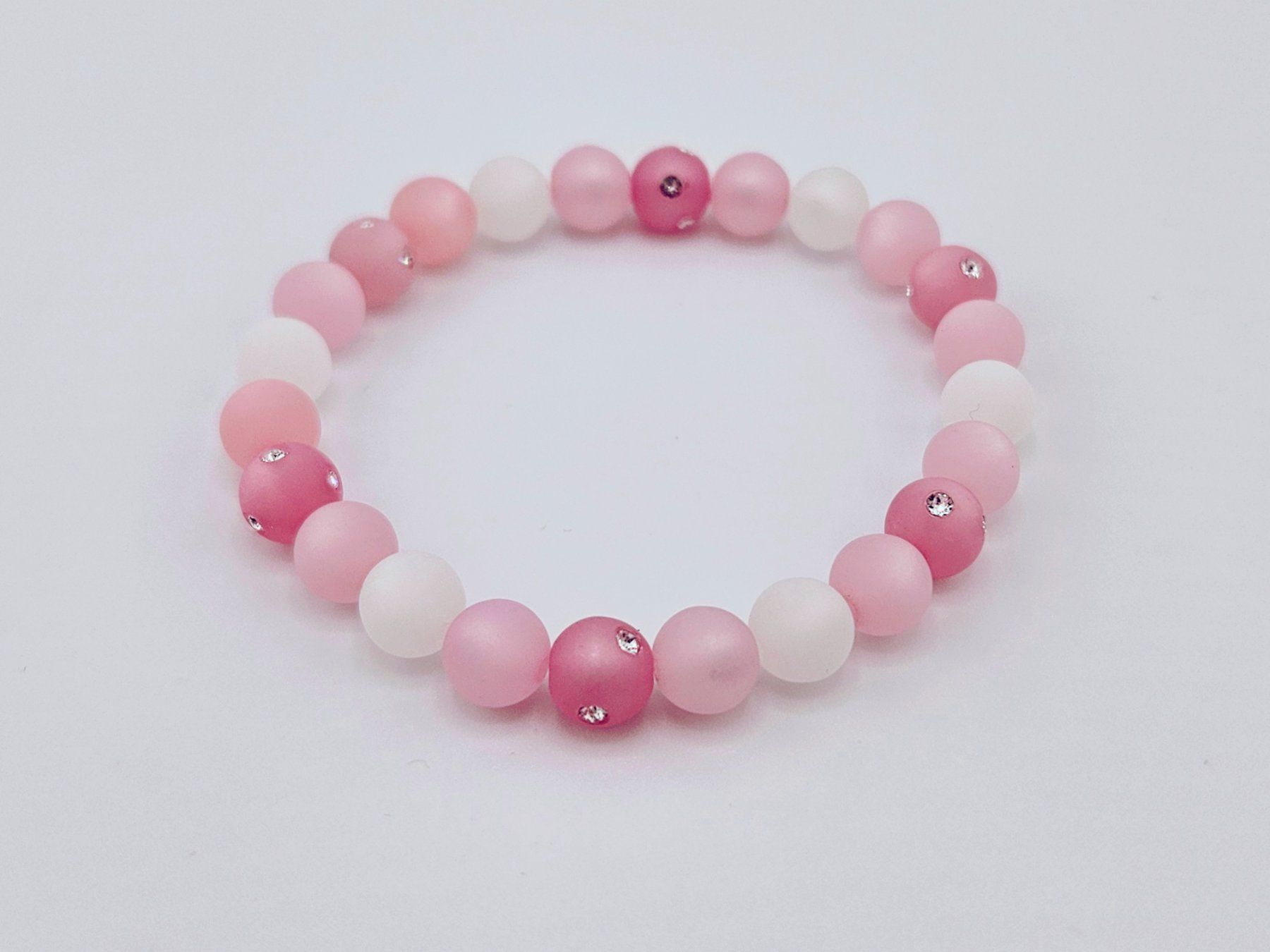 Armbänder & -reifen: Damenarmband Polaris-Perlen Rosa mit Swarovski Elements – Neu und originalverpackt aus Thalwil von Seasons-Schmuck 1