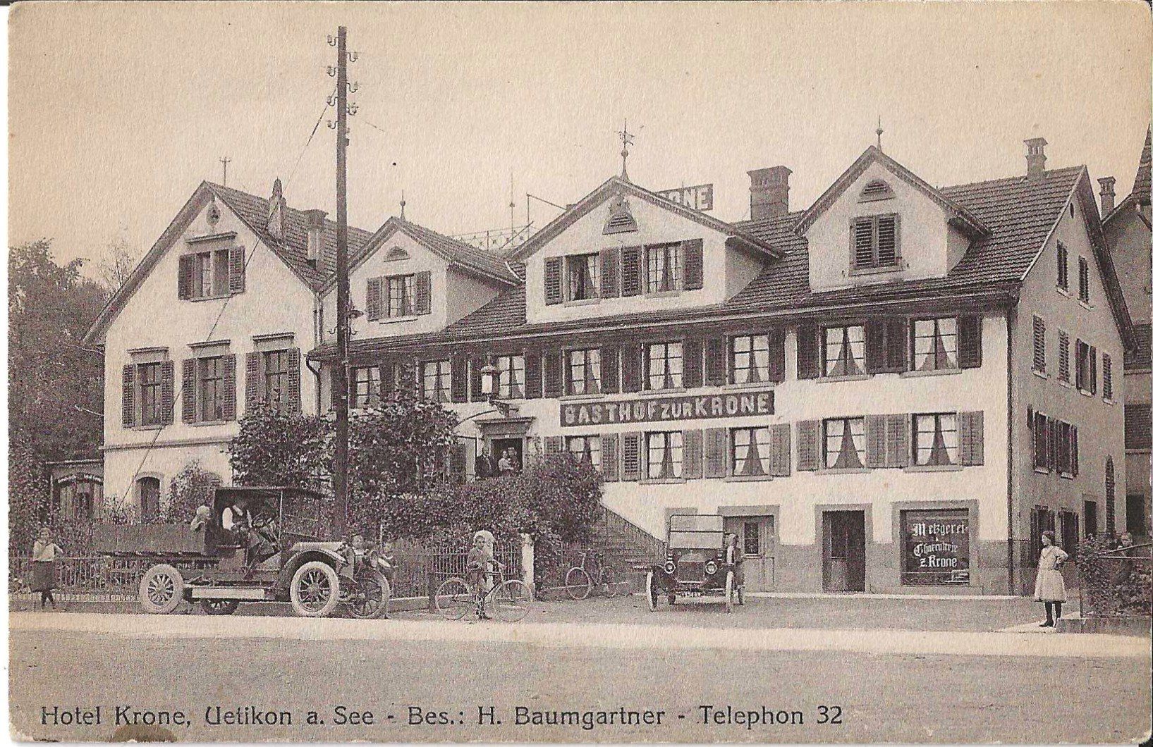 Cartoline postali: Kart Uetikon am See – Usato da Zürich venduto da Philacat11