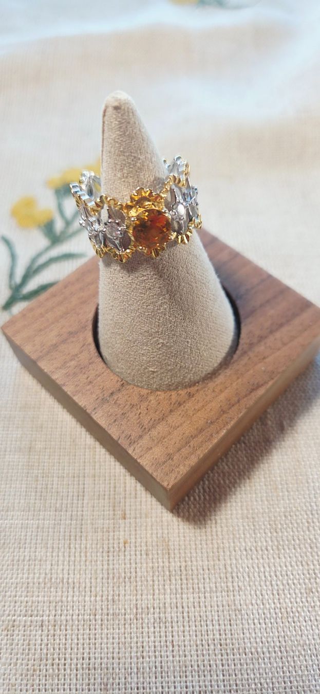 Anelli: NEW - S925 Citrine Ring (Adjustable) – Nuovo (secondo la descrizione) da Zürich venduto da cin_wcf6 1