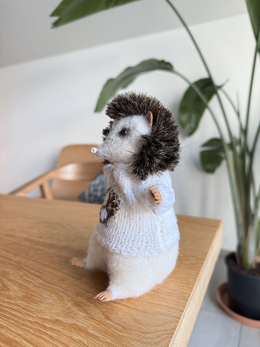 Statuette: Handmade Igel aus Wolle – Nuovo (secondo la descrizione) da Zumikon venduto da FilzTiereDeco 1