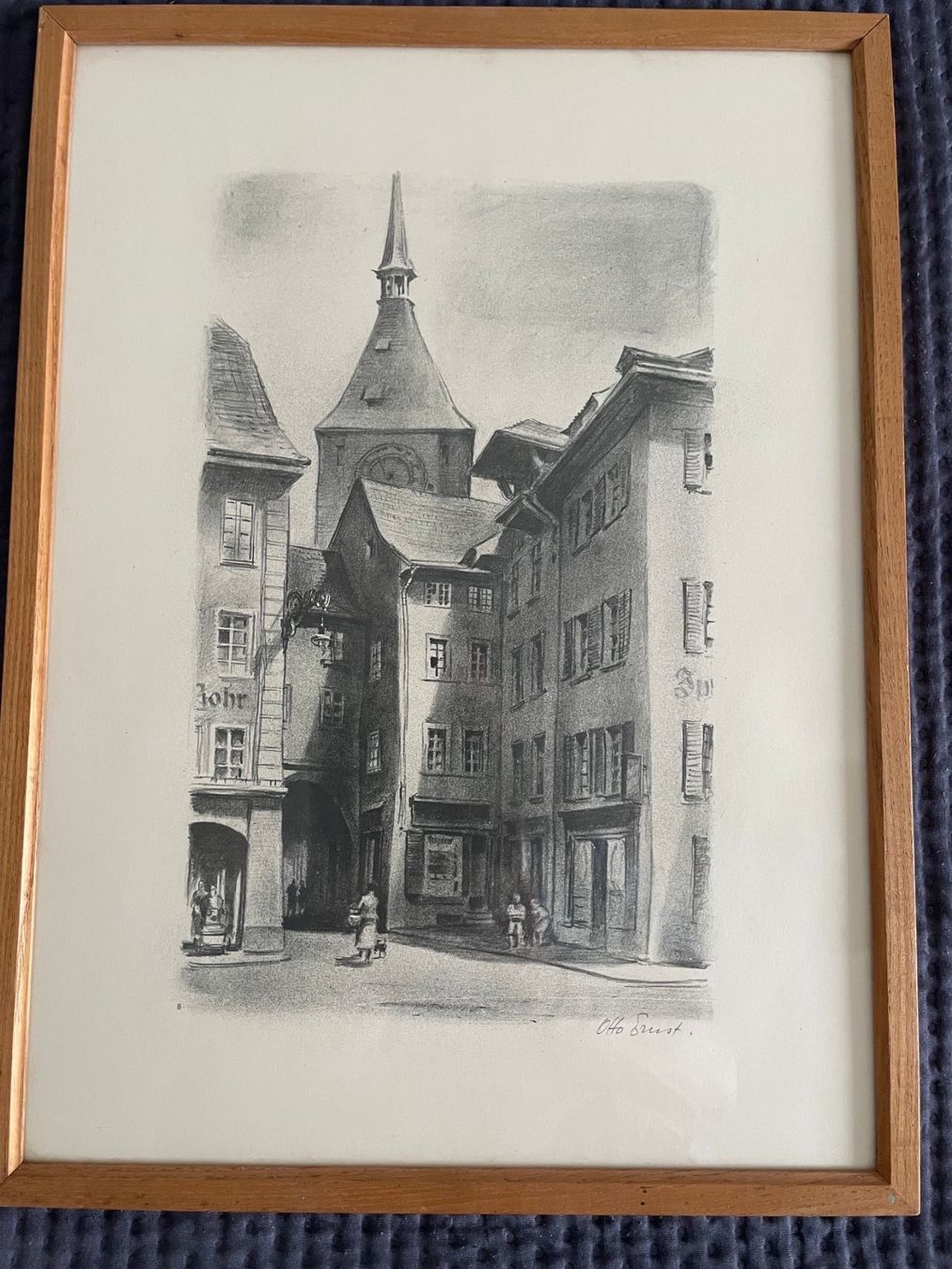 Grafica & Litografie: Solothurn, Bieltor - Lithographie Otto Ernst – Usato da Bern venduto da curtius01