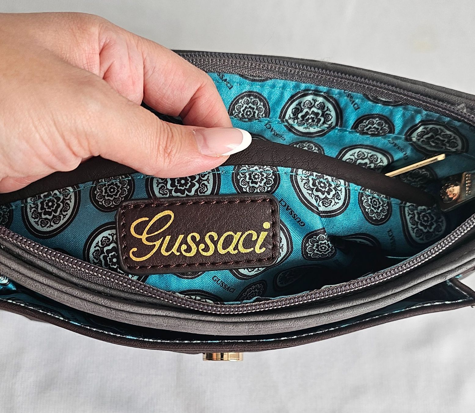 Borse da donna: ***GUSSACI*** Damen Umhängetasche Leder – Nuovo (secondo la descrizione) da Bronschhofen venduto da Xena37 6