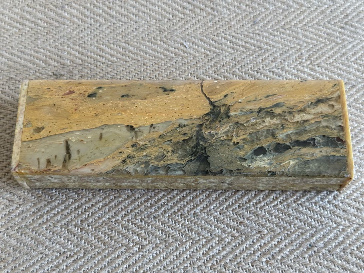Dosen: Alte chinesische Steindose mit Perlmutt Intarsien – Gebraucht aus Konolfingen von petzipetz 5