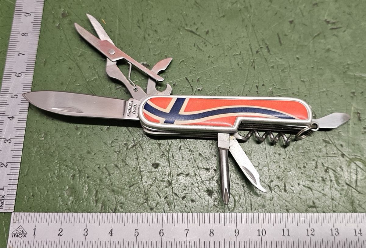 Coltelli tascabile: Sackmesser mit Norwegen Flagge – Usato da Burgdorf venduto da gbergler33