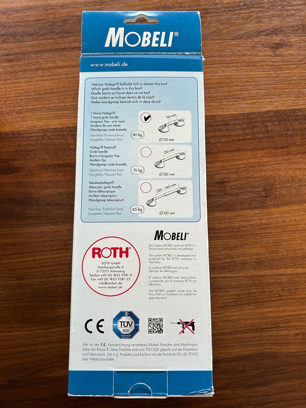 Attrezzature mediche: Mobiler Haltegriff Einhand - Roth Mobeli 110cm – Usato da Kirchdorf AG venduto da ColorPurple 5