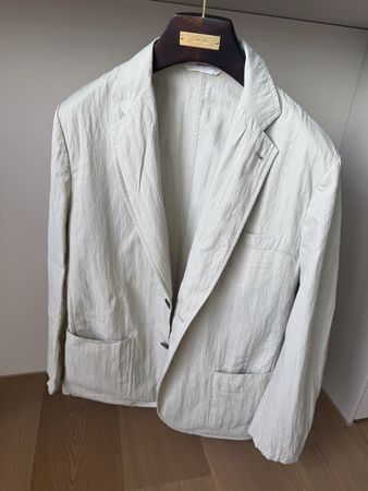 Hermès Sommerblazer, Grösse 52, Beige - Top Zustand!