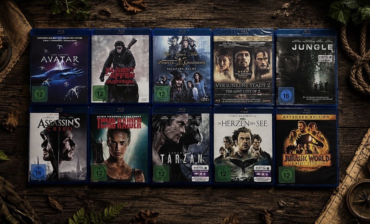 Tutti i DVDs: 10 Blu-rays | Avatar, Jurassic World, Tomb Raider – Nuovo (secondo la descrizione) da St. Gallen venduto da Starlord77