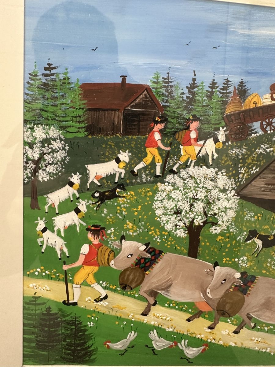 Dipinti: Appenzeller Gemälde Appenzell Alpaufzug – Usato da Ebikon venduto da Gaenggeliwaar 5