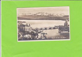 Zürich mit See und Alpen