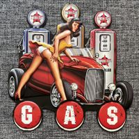 Sloan Gas Metal Art Schild
