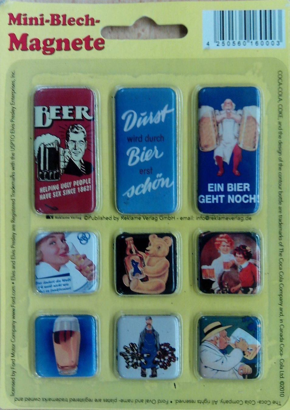 Magnete: 9-teil. Mini-Magnet-Set - BIER – Neu und originalverpackt aus Rupperswil von big-one-sale