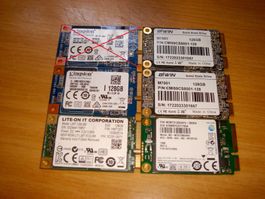 1 stück 128gb mSata ssd. getestet.