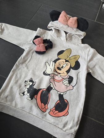 H&M Longpullover Minnie Mouse Motiv und Haargummi, Gr. 110