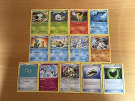 13 Diverse Pokemon Karten: