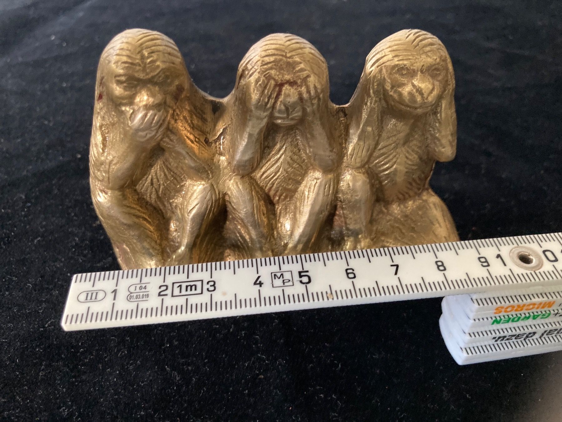Figuren: 3 Messing - Affen – Gebraucht aus Zürich von Chaeffeler 5