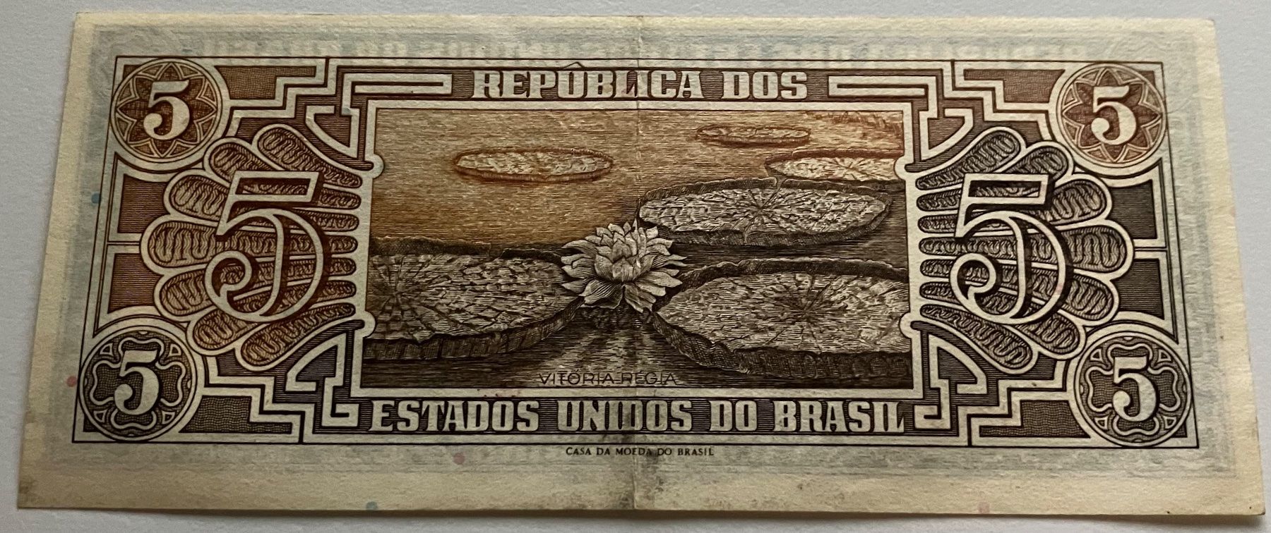 Banconote: Brasilien 5 Cruzeiros – Usato da Algetshausen venduto da Carrhard 1