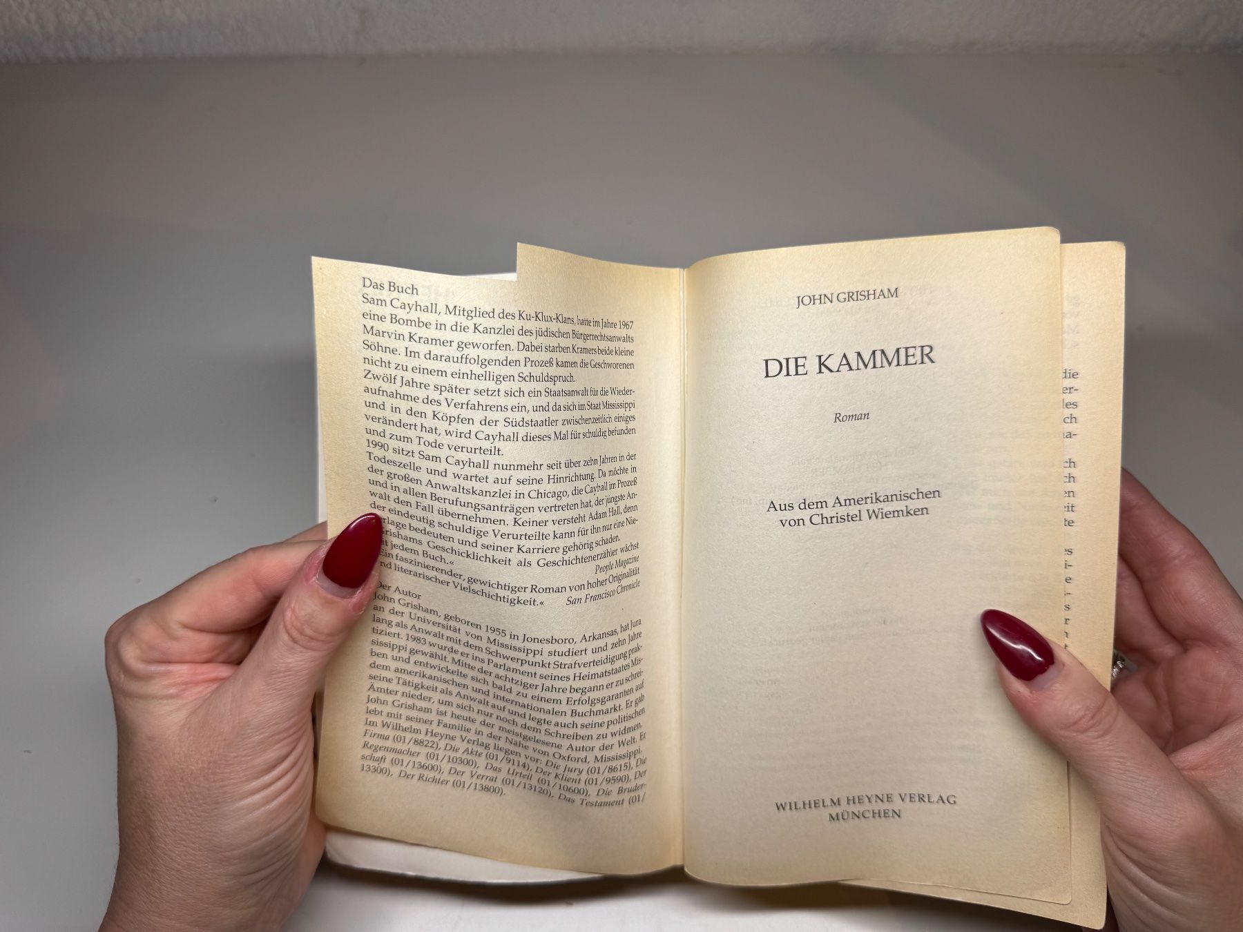 Libri: ROMAN: John Grisham, Die Kammer  – Usato da Grosswangen venduto da Deutsche_Romane 2