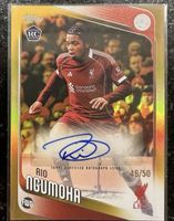 Rio Ngumoha RC Liverpool Premier League 2025/26 Auto 49/50