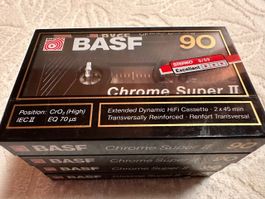 BASF Chrome Super II 90 Kassetten, 4 Stück, Sammlerqualität