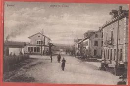 Bonfol - Quartier de la gare mit Bahnhof - 1917