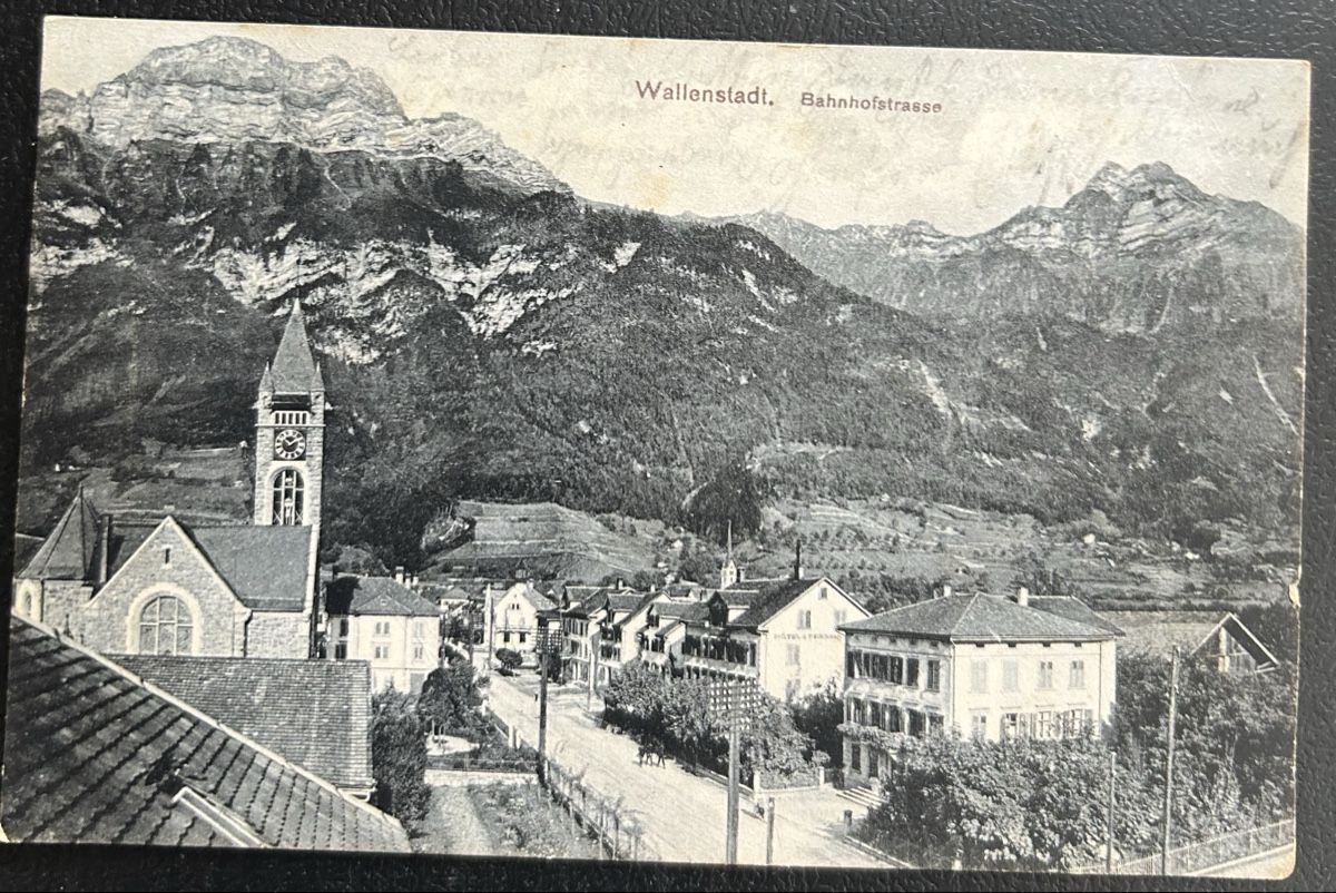 Ansichtskarten: AK Wallenstadt 1909 – Gebraucht aus Horw von Tellbub