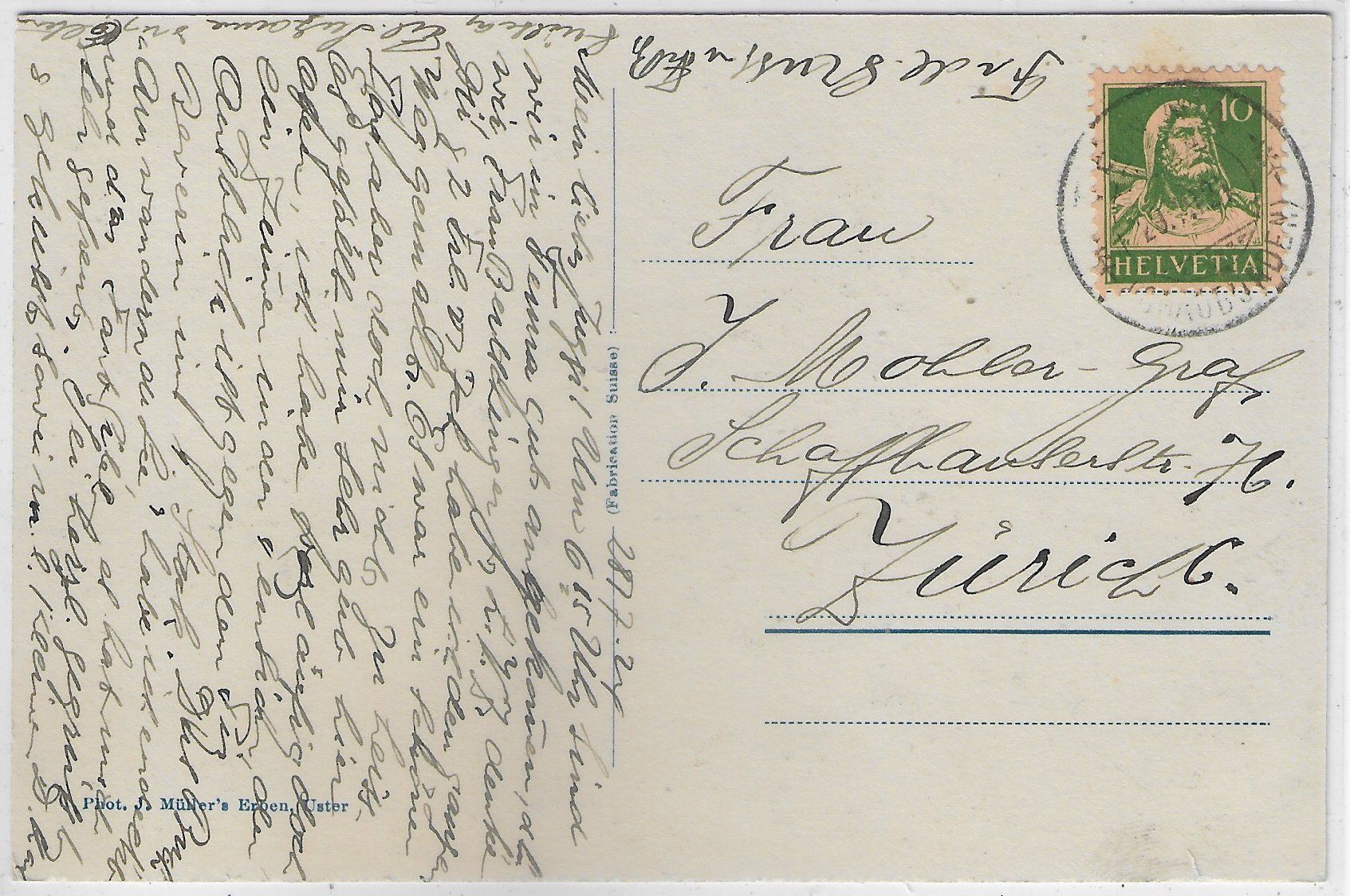 Cartoline postali: Tenna - Alpina mit Schlüchtli – Usato da Ettingen venduto da Kartenplanet 1
