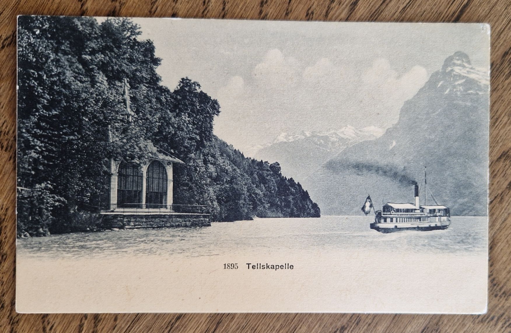 Ansichtskarten: Tellskapelle, Dampfschiff 1908 – Gebraucht aus Ebikon von Donar50