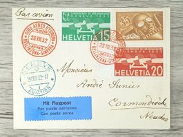 TR12 Enveloppe + Timbre Suisse 1932