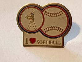1 Pin I Love Softball