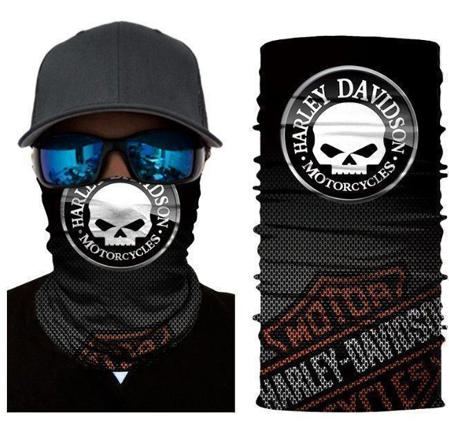 harley davidson skull face bandana