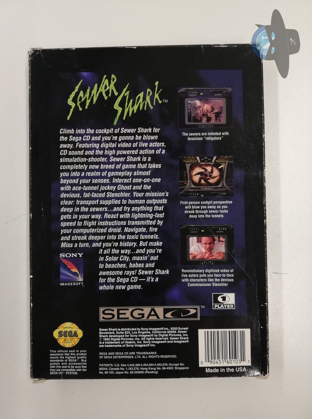 Sega Giochi: Sewer Shark / Sega CD – Usato da St. Gallen venduto da zorro_dc 1