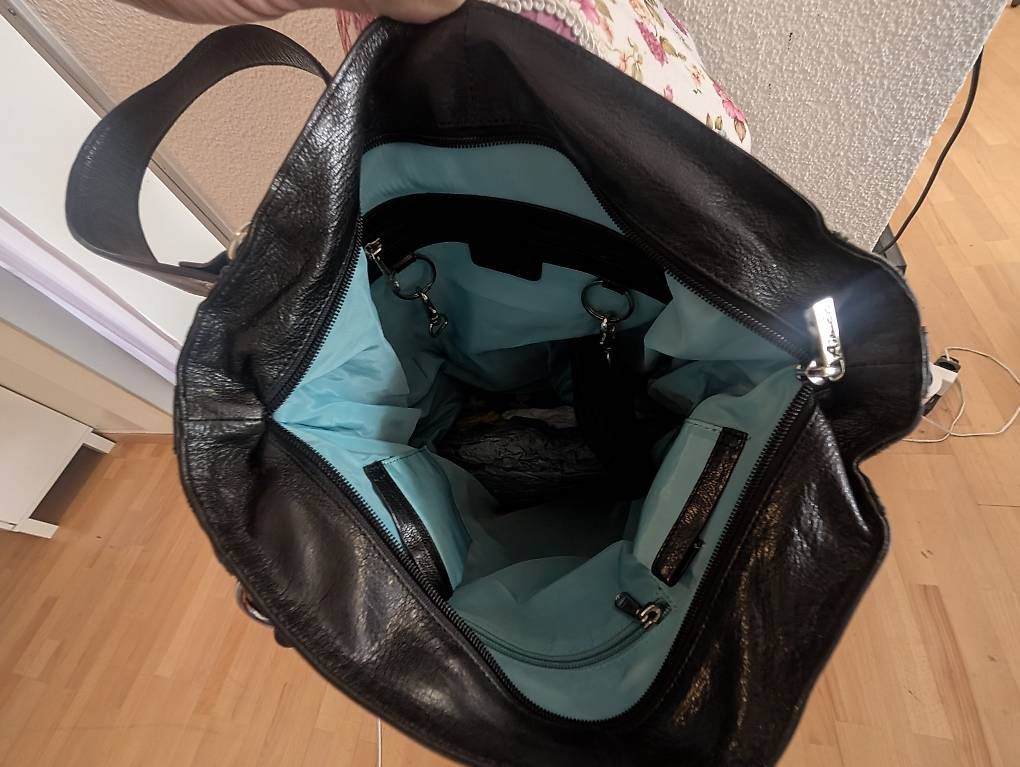 Borse da donna: Aimée Handtasche, Leder schwarz – Usato da Tobel venduto da Streetfroggy 4