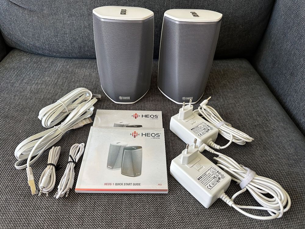 2x Denon HEOS 1 HS2, Bluetooth, weiss, Multiroom System (Gebraucht) in ...