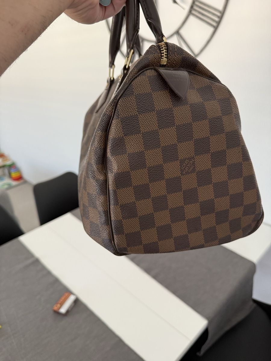 Louis Vuitton Borse da donna: Borsa Louis Vuitton Speedy 30 Damier Ebene – Usato da Pregassona venduto da Texi10 1