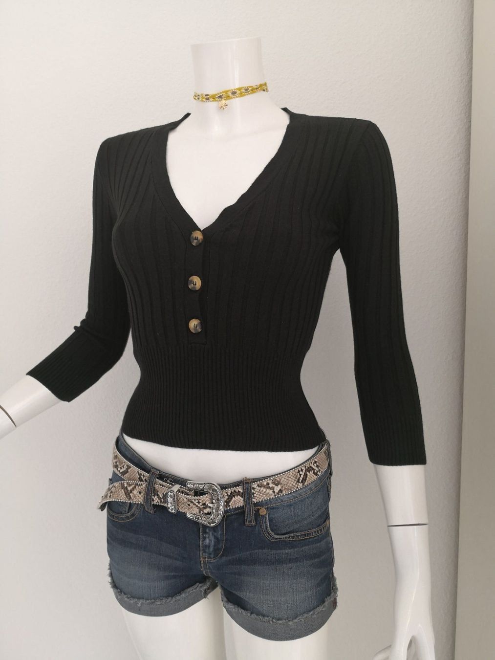 Mango Maglioni & Felpe: 🤩MANGO STRICK PULLOVER SCHWARZ & KNÖPFE NEU & D&G P. – Nuovo (secondo la descrizione) da Olten venduto da Naja-Twins-Twins 7