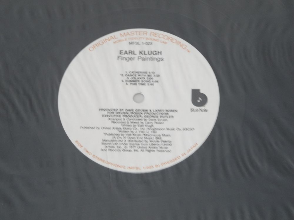 EARL KLUGH FINGER PAINTINGS MFSL ORIGINAL MASTER RECORD Kaufen auf Ricardo