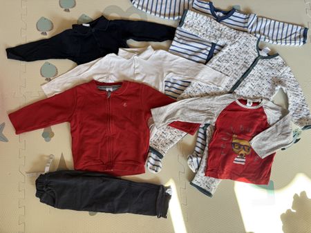 Petit Bateau Kleiderpaket Gr. 24 Monate / 86 cm – 7 Teile