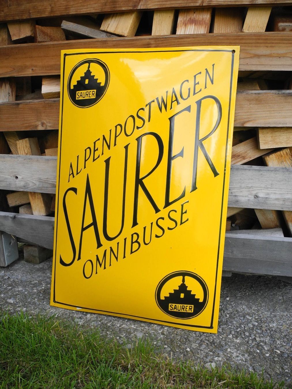 Saurer Schilder: SAURER ALPENPOST EMAILSCHILD – Neu (gemäss Beschreibung) aus Reinach AG von Huckleberrysix 2